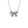 Small Pave Festoon Bow Necklace