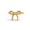 Dainty Pave Bow Ring