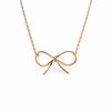 Delicate Outline Bow Festoon Necklace