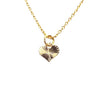 Tiny Strobe Heart Necklace