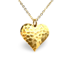 Medium Hammered Heart Necklace