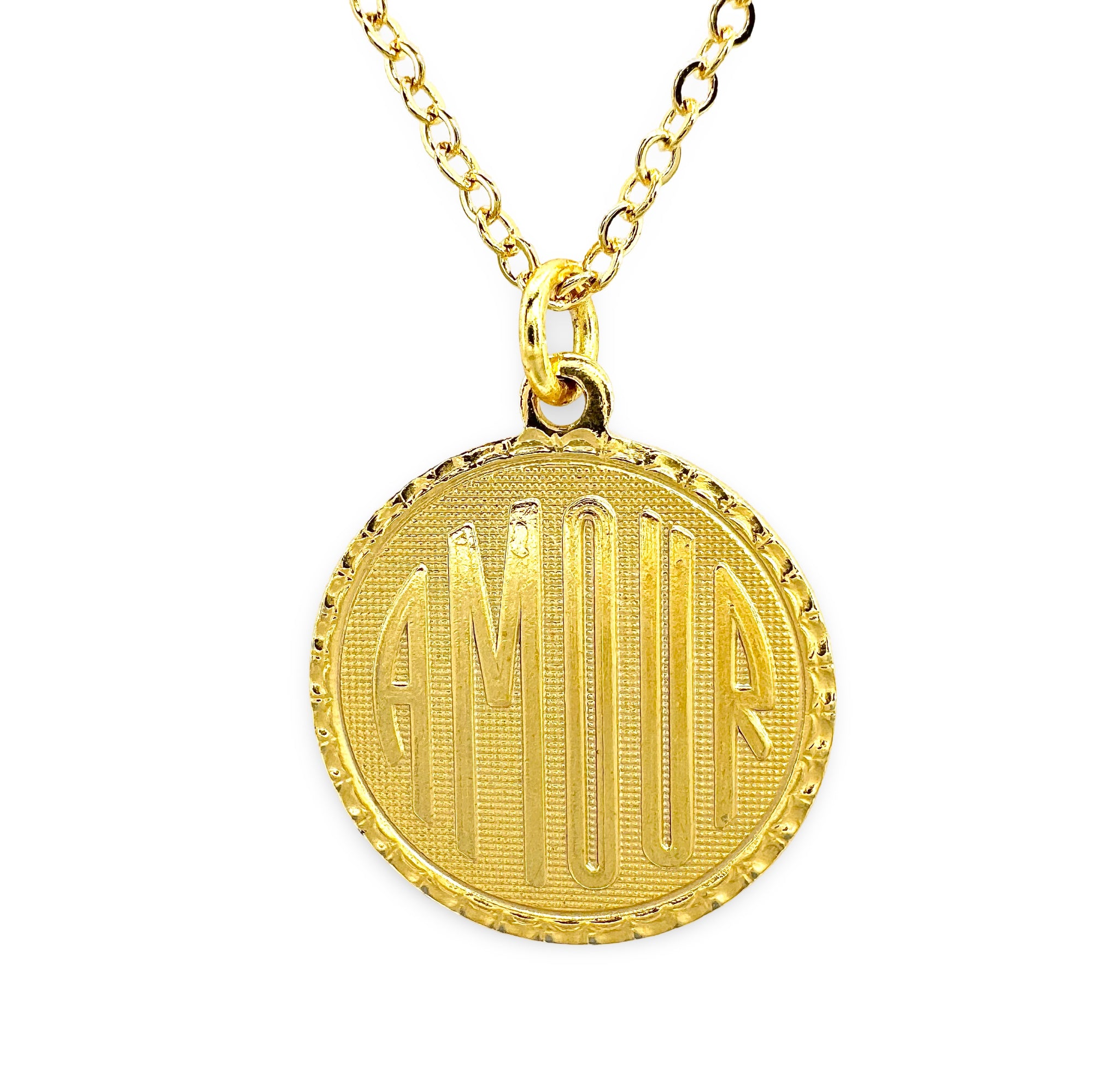 Amour Vintage Coin Necklace