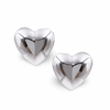 Glossy Bubble Heart Stud Earrings