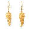 Gold Angel Wings Dangle Earrings