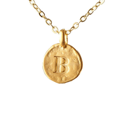 Hammered Monogram Program Necklace