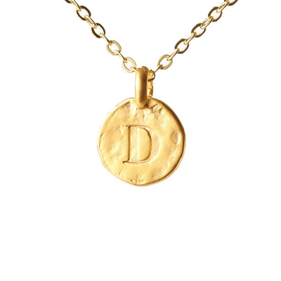 Hammered Monogram Program Necklace