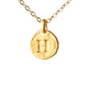 Hammered Monogram Program Necklace