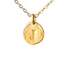 Hammered Monogram Program Necklace