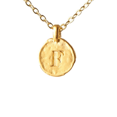 Hammered Monogram Program Necklace