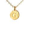 Hammered Monogram Program Necklace