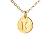 Hammered Monogram Program Necklace