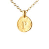 Hammered Monogram Program Necklace