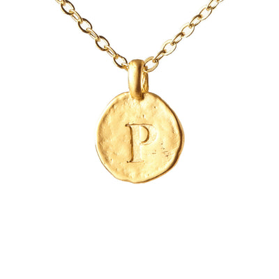 Hammered Monogram Program Necklace