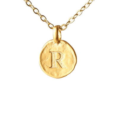 Hammered Monogram Program Necklace