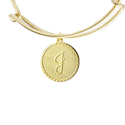 Vintage Monogram Coin Bangle