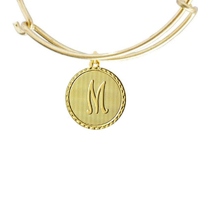 Vintage Monogram Coin Bangle