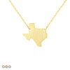 Texas State Plate Minimalist Festoon Necklace (Gold, Rose Gold, Silver)