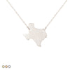 Texas State Plate Minimalist Festoon Necklace (Gold, Rose Gold, Silver)