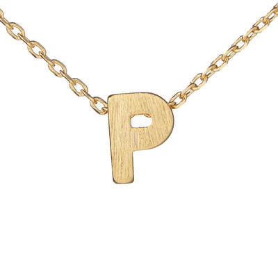 Block Slide Monogram Necklace