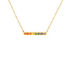 Rainbow Baguette Pave Bar