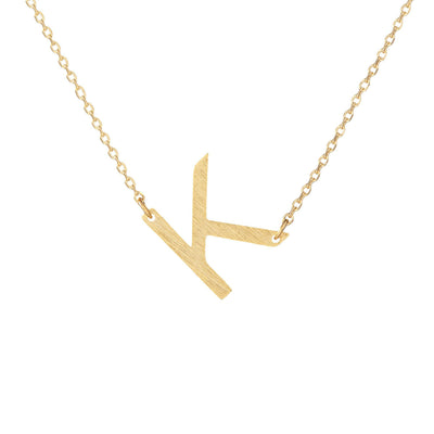 Angled Monogram Necklace