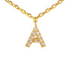 Fine Pave Monogram Necklace