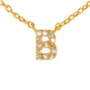 Fine Pave Monogram Necklace