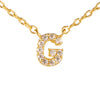 Fine Pave Monogram Necklace