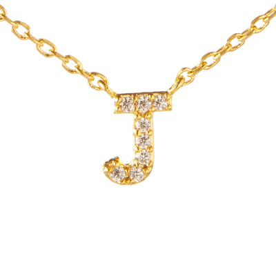 Fine Pave Monogram Necklace