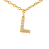 Fine Pave Monogram Necklace