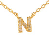 Fine Pave Monogram Necklace