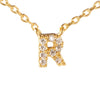 Fine Pave Monogram Necklace