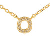 Fine Pave Monogram Necklace