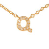 Fine Pave Monogram Necklace