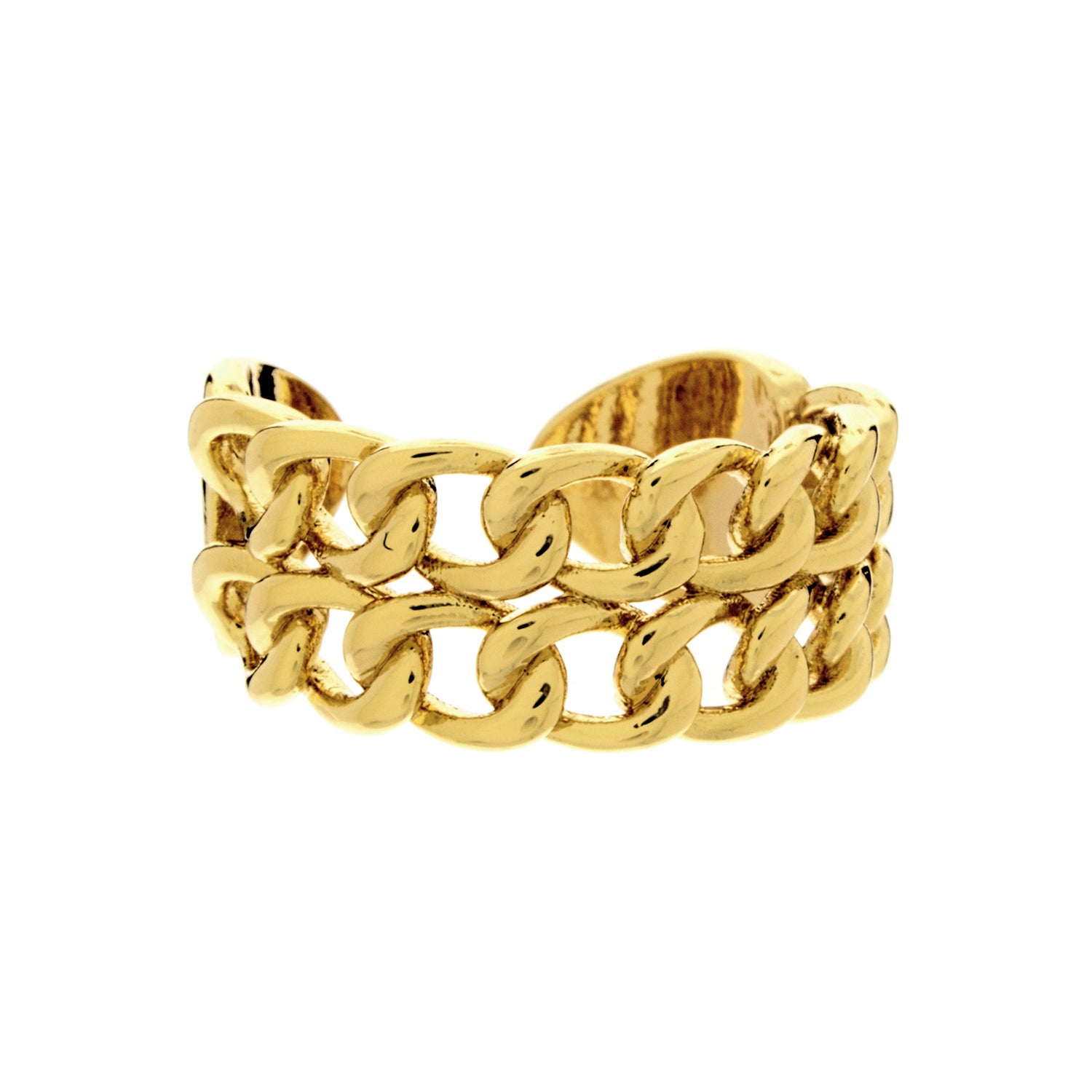 Double Cuban Link Ring