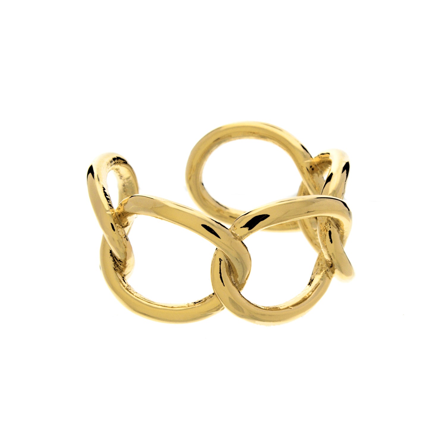 Open Cuban Link Ring