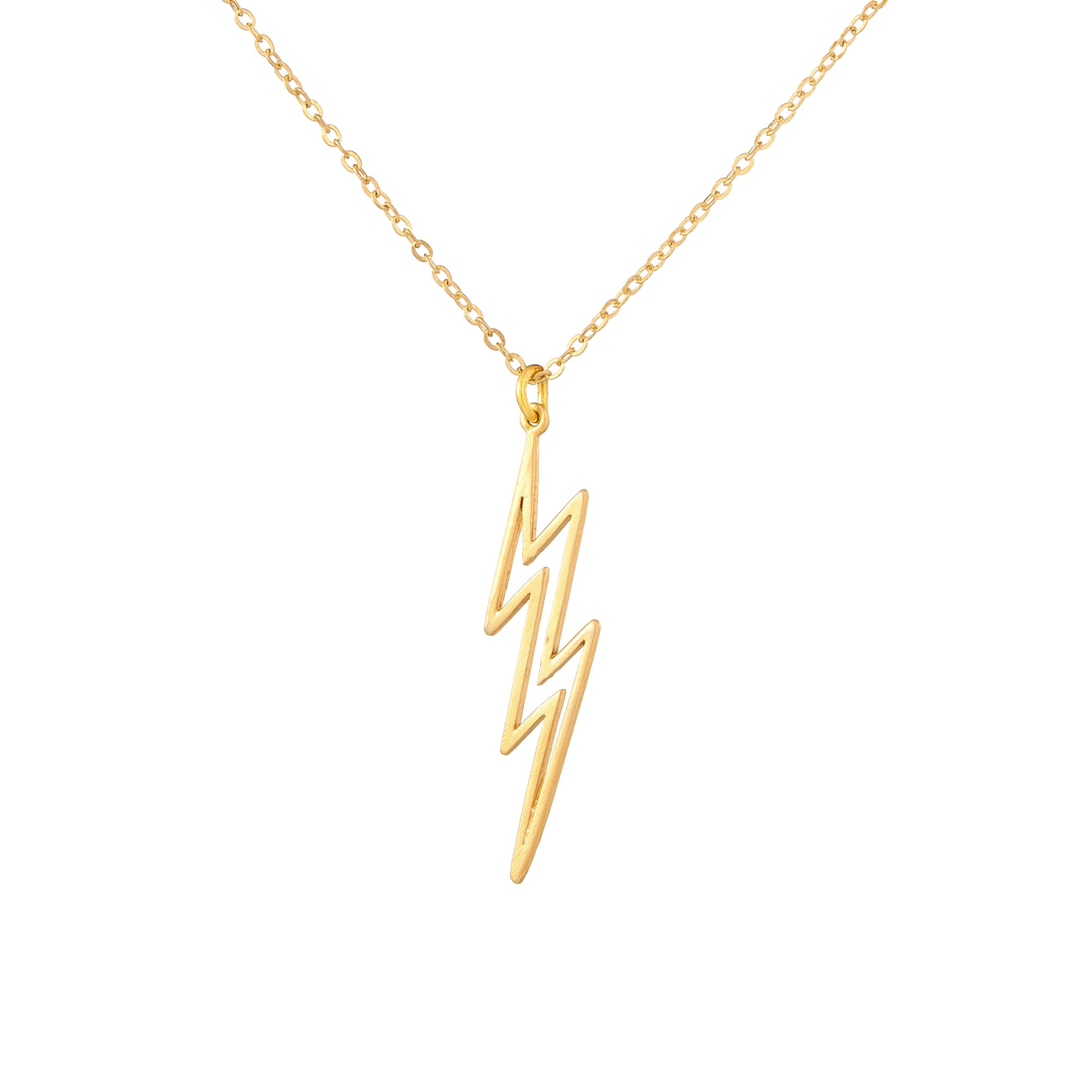 Large Lightning Bolt Necklace